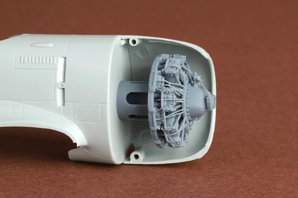 Curtiss Hawk H75A-3 French AF engine set (designed to be used with Hobbycraft and Wolfpack kits) 3D printed resin
