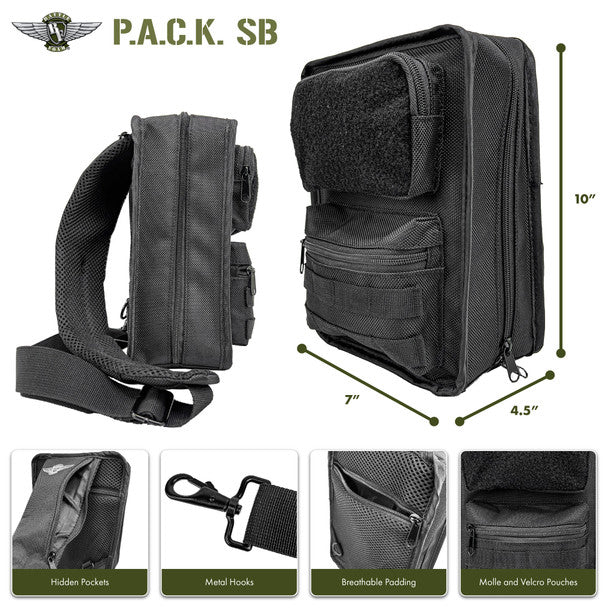 Battle Foam P.A.C.K. SB Shoulder Bag Troop Load Out (Black) BF-BBMINISB-TT