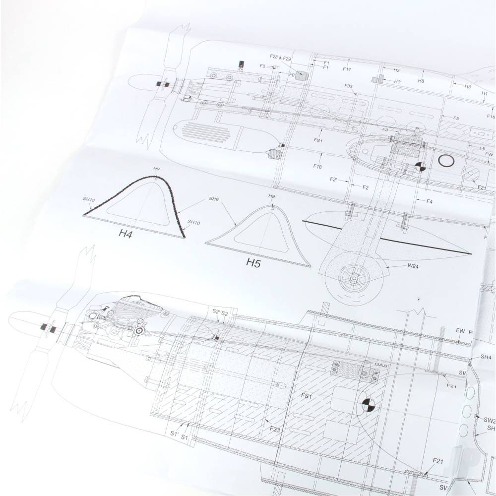 Seagull P-47 Thunderbolt Master Scale Kit (15cc) (63.0in)  SEA207K 18