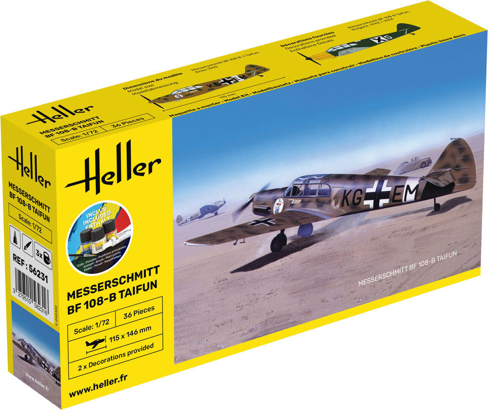 Heller 1:72 Gift Set - Messerschmitt Bf 108 Taifun