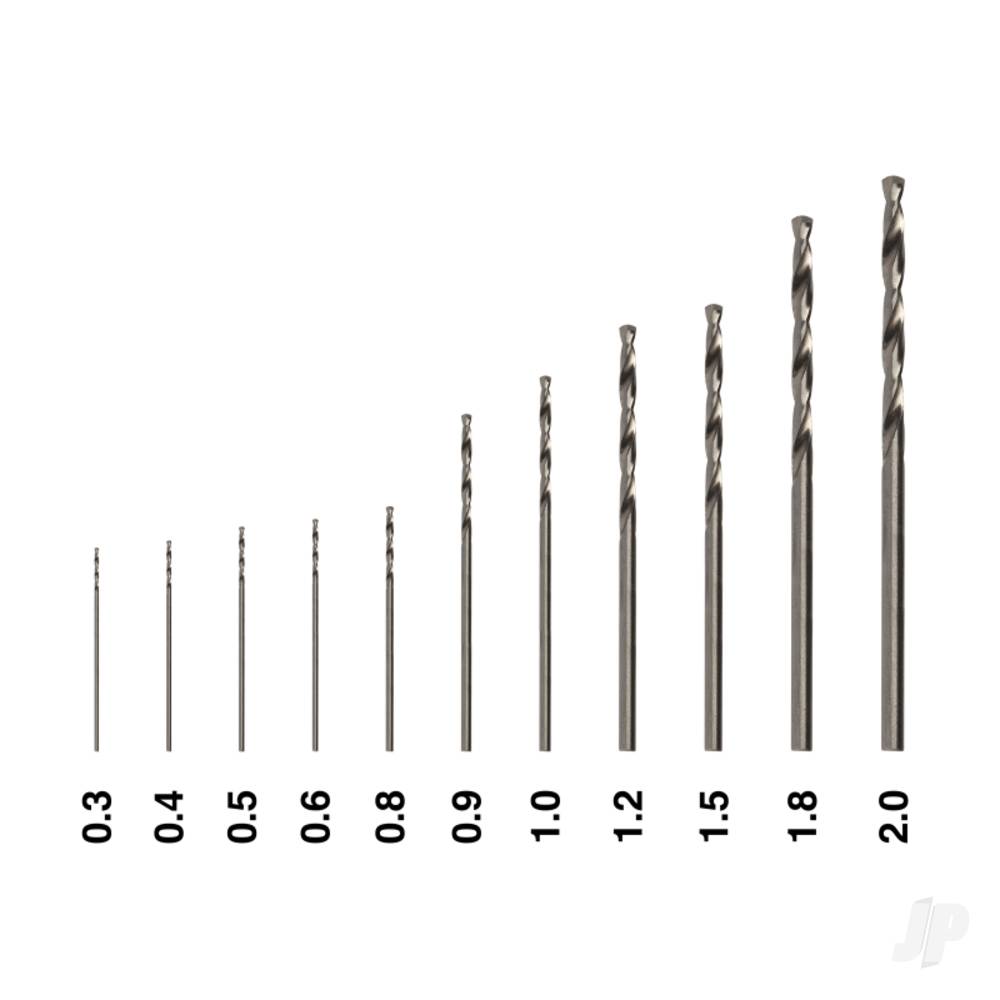 Modelcraft HSS Drill Bits 0.3mm (10) SHSPDR1910-03 2