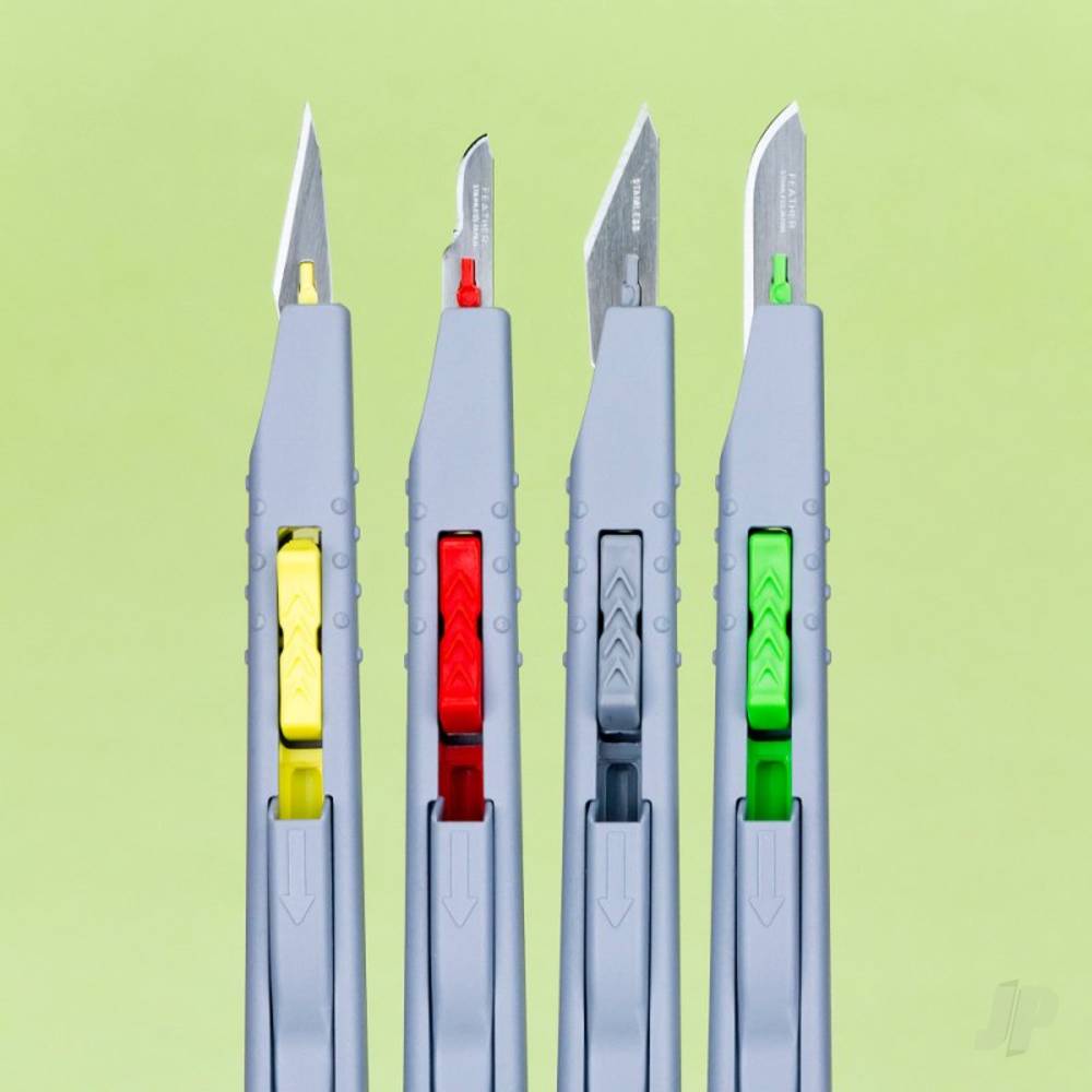 Modelcraft Retractable Safety Knife Set (Pkn3216/S) (4) SHSPKN3216-S