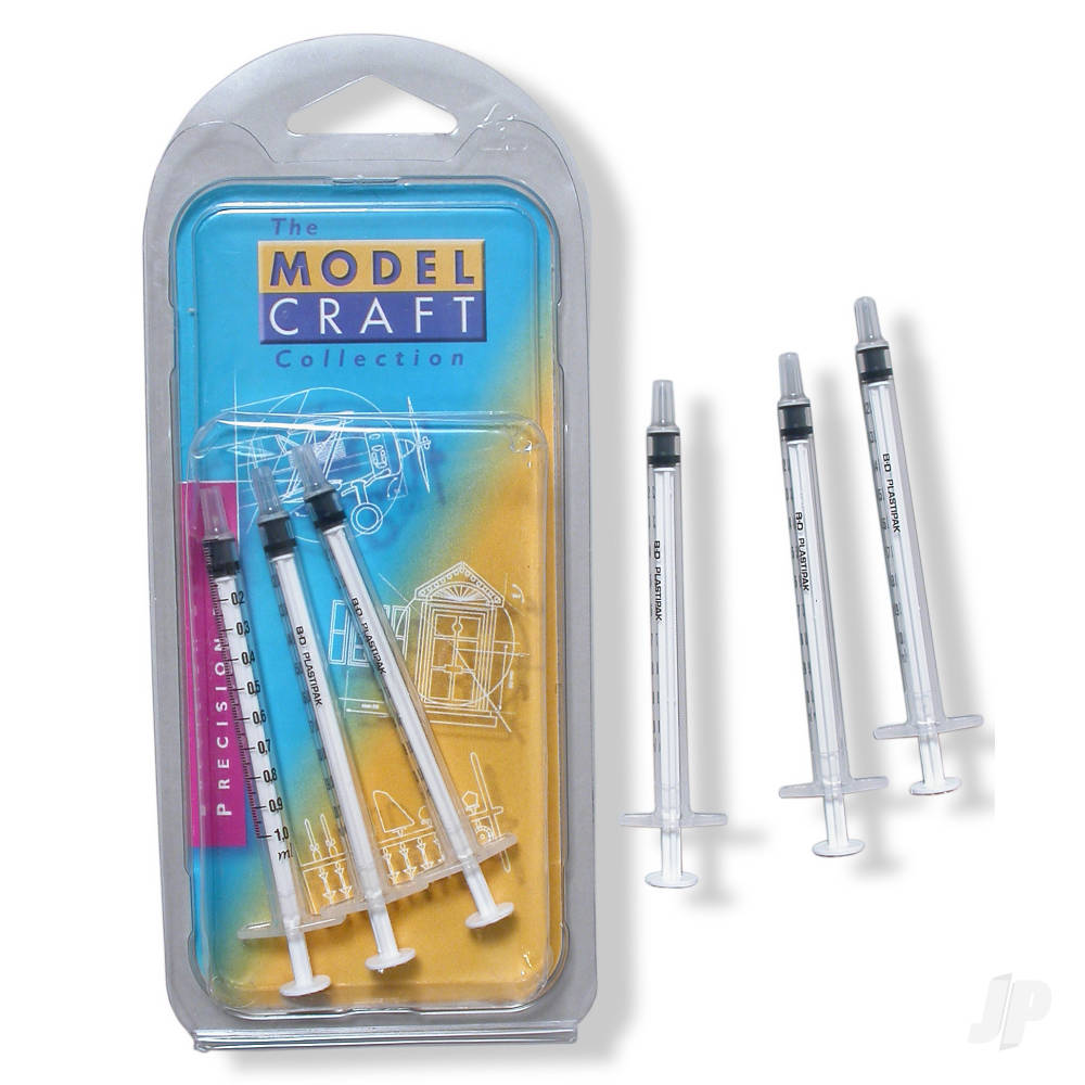 Modelcraft 3x1ml Syringes (Pol1001/3) SHSPOL1001-3 Main