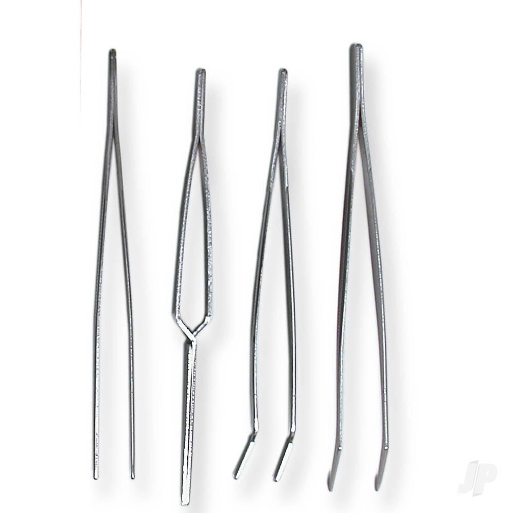 Modelcraft 4-Piece Stainless Steel Tweezers Set (PTW5000) SHSPTW5000 5