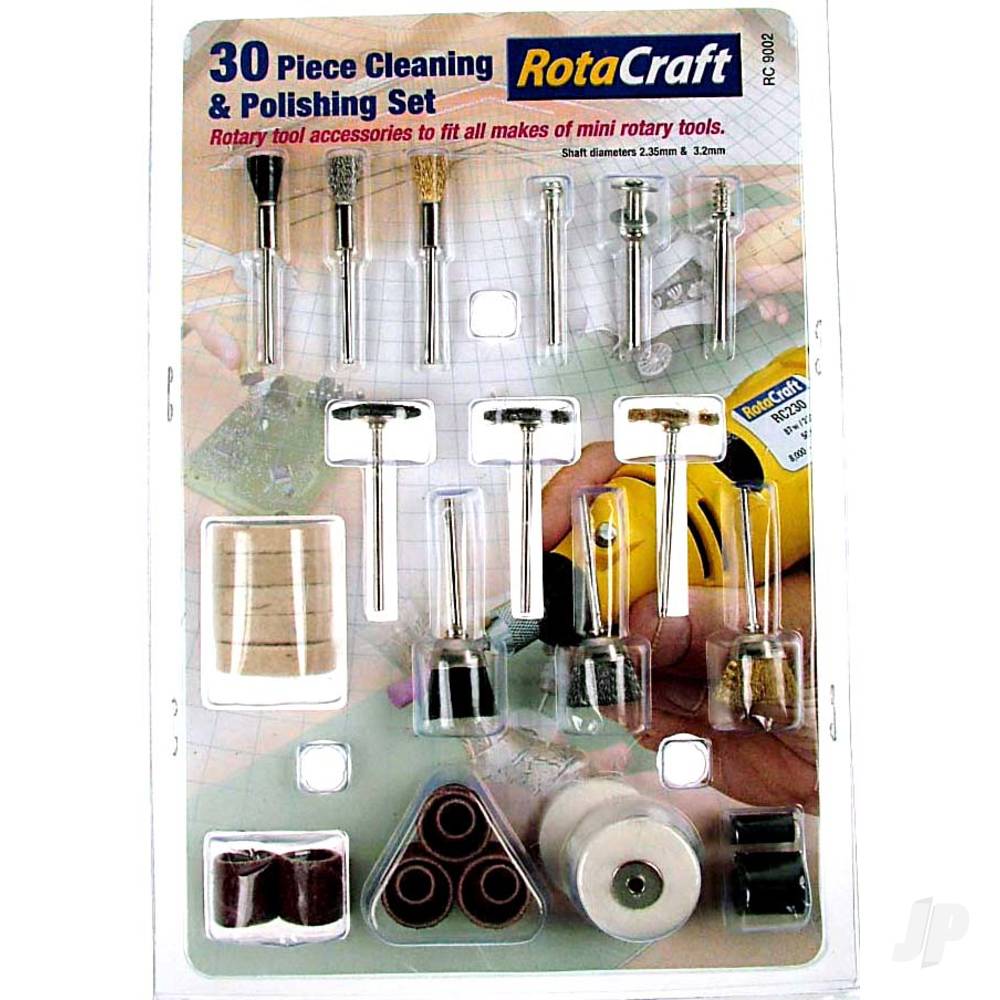 Modelcraft R/C9002 30pc Cleaning & Polishing Set SHSRC9002