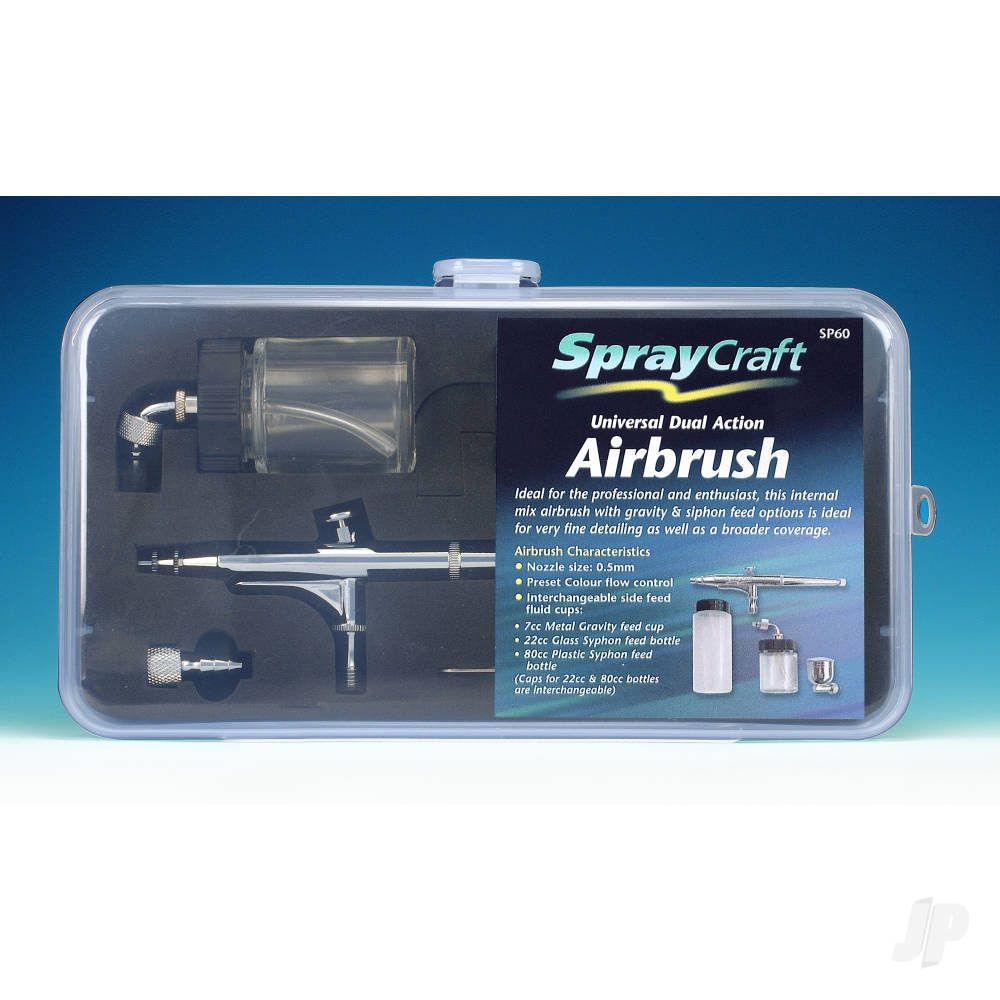 Spraycraft SP60 Universal Dual Action Airbrush Set SHSSP60 1