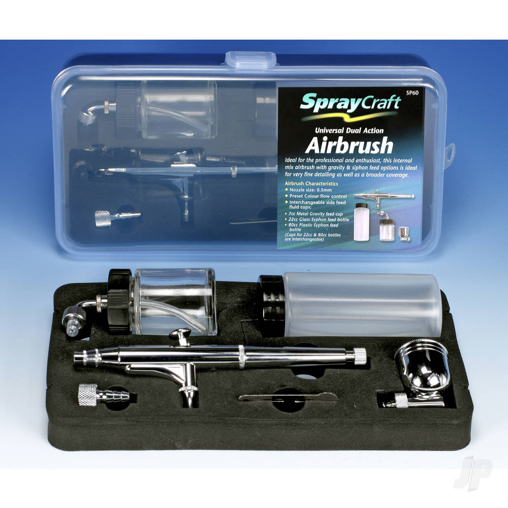 Spraycraft SP60 Universal Dual Action Airbrush Set SHSSP60 2