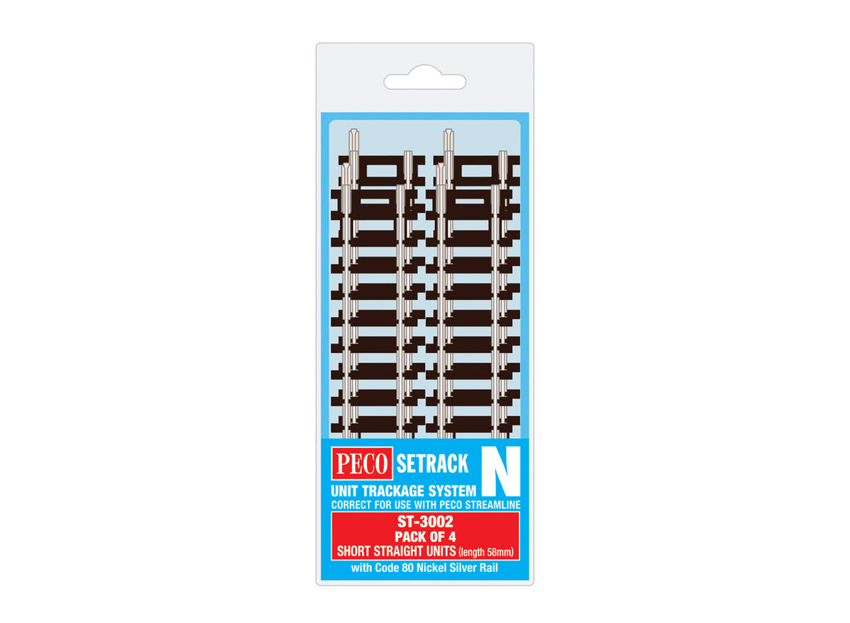 Peco Short Straight (Pack of 4) ST-3002