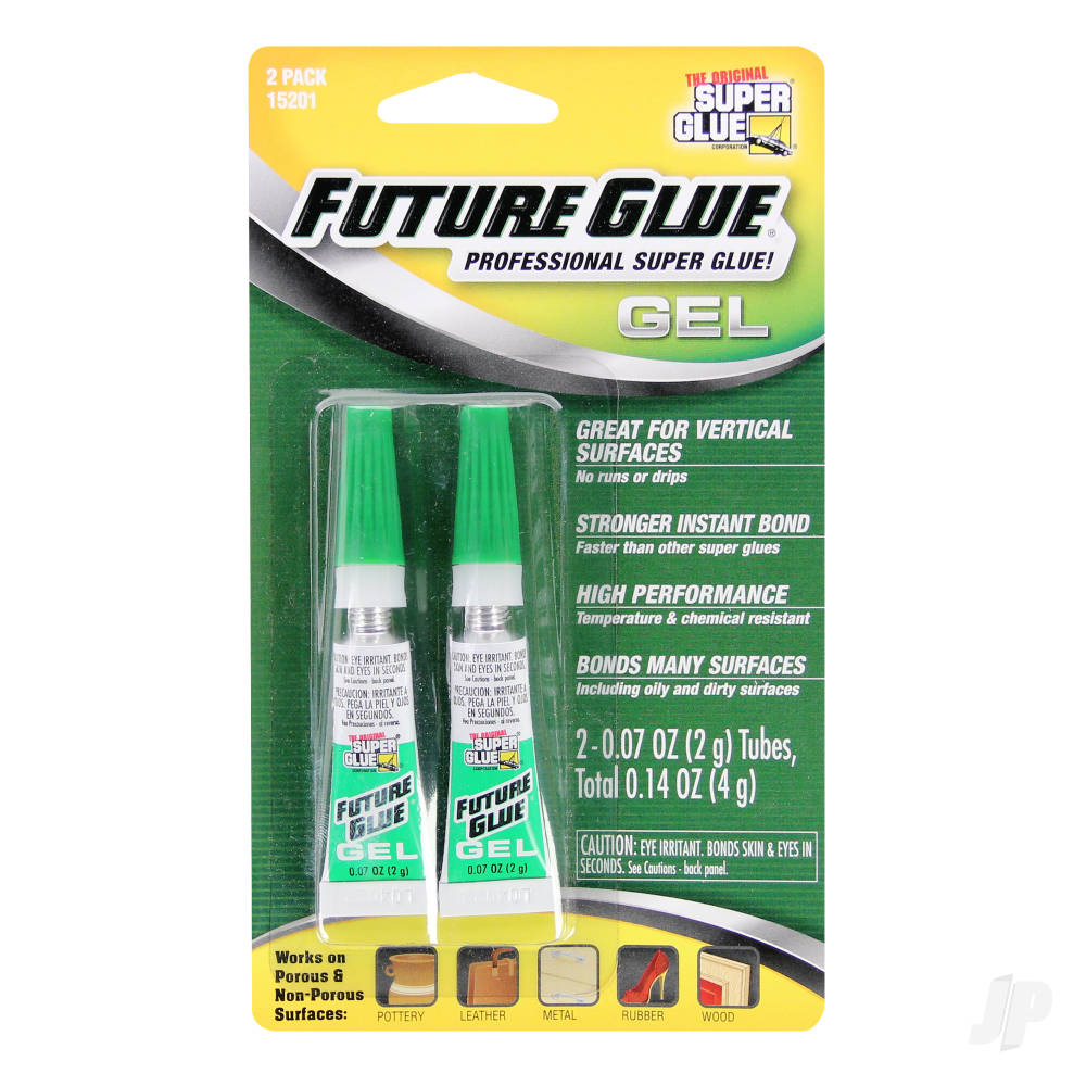 Super Glue Future Glue Gel 2-Pack (2x 0.07oz, 2g) SUP15201 Main