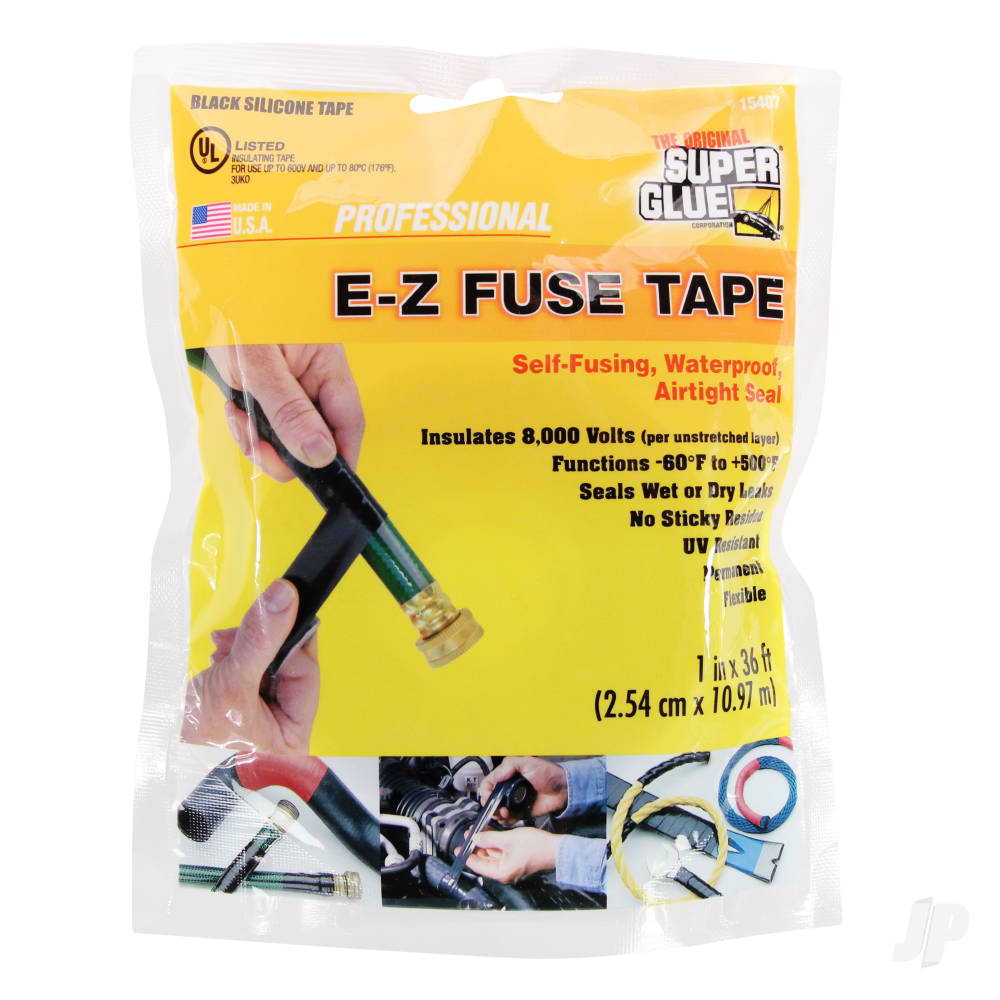 Super Glue E-Z Fuse Silicone Tape Black (1in x 36ft) SUP15407 Main