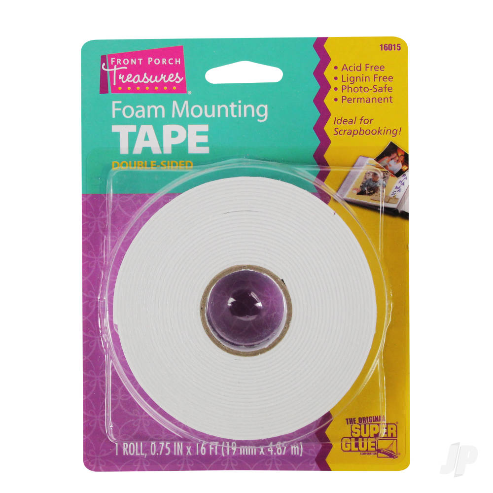 Super Glue Foam Mounting Tape, Double-Sided (.75in x 16ft) SUP16015 Main