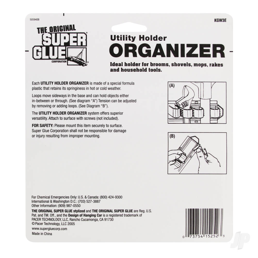 Super Glue Utility Holder Organizer (holds 3 tools) SUPKGW3E 1