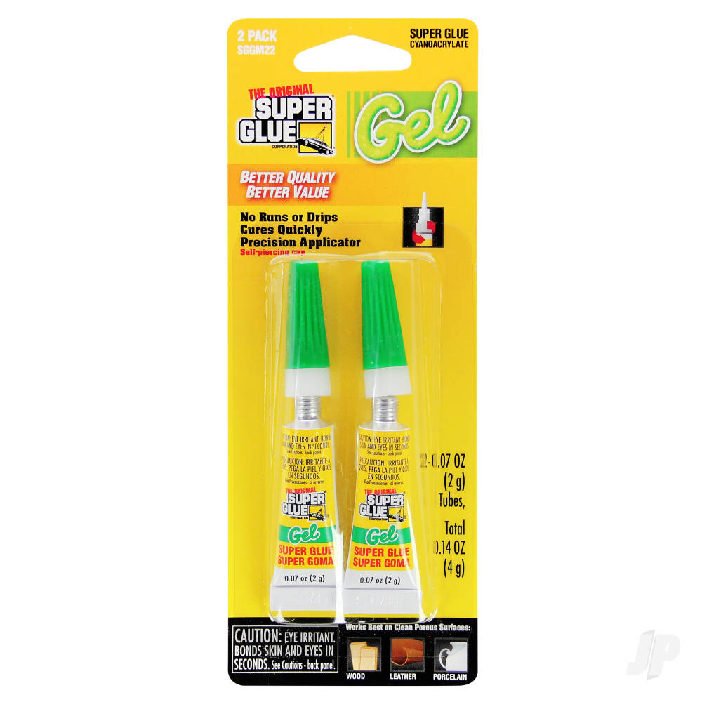 Super Glue Super Glue Gel 2-Pack Small Card (2x 0.07oz, 2g) SUPSGGM22 Main