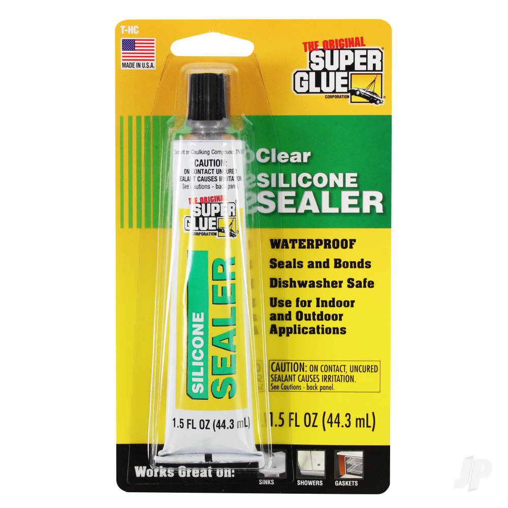 Super Glue Clear Silicone Sealer (1.5fl oz, 44.3ml) SUPT-HC Main