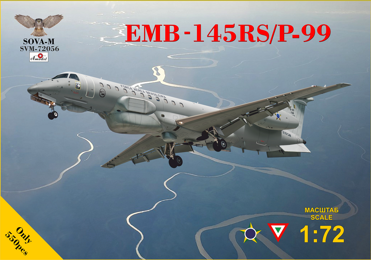 Embraer EMB-145RS/R-99 Recon.aircraft(2 assembly versions/ Mexican and Brazilian A.F. )