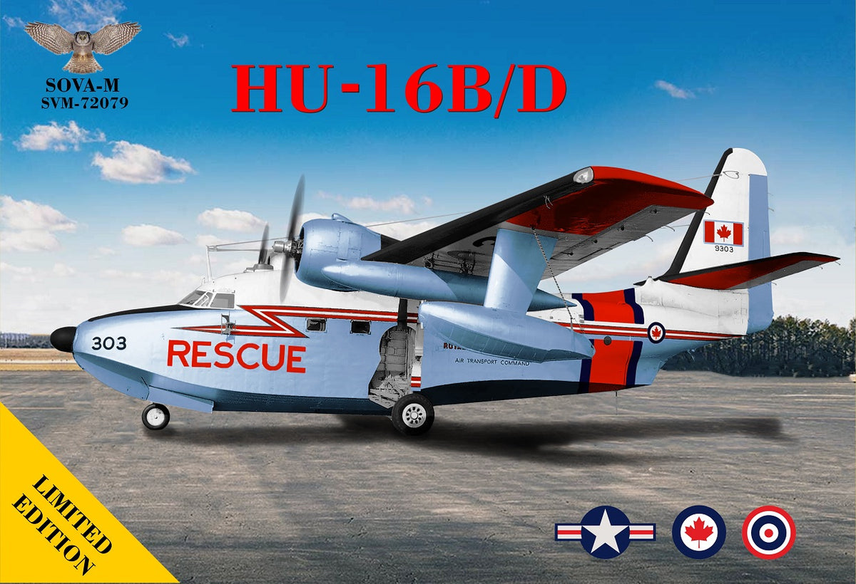 Grumman HU-16B/D 'Albatross' flying boat3 liveriesHU-16D - Royal Thai Navy,HU-16B - US NAVY, HU-16B - Royal Canadian A.F./Air Transport Command)