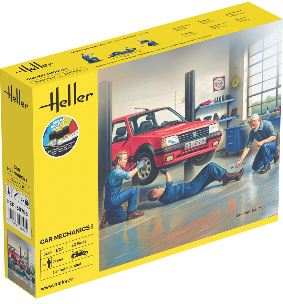 Heller 1:24 Gift Set - Car Mechanics I