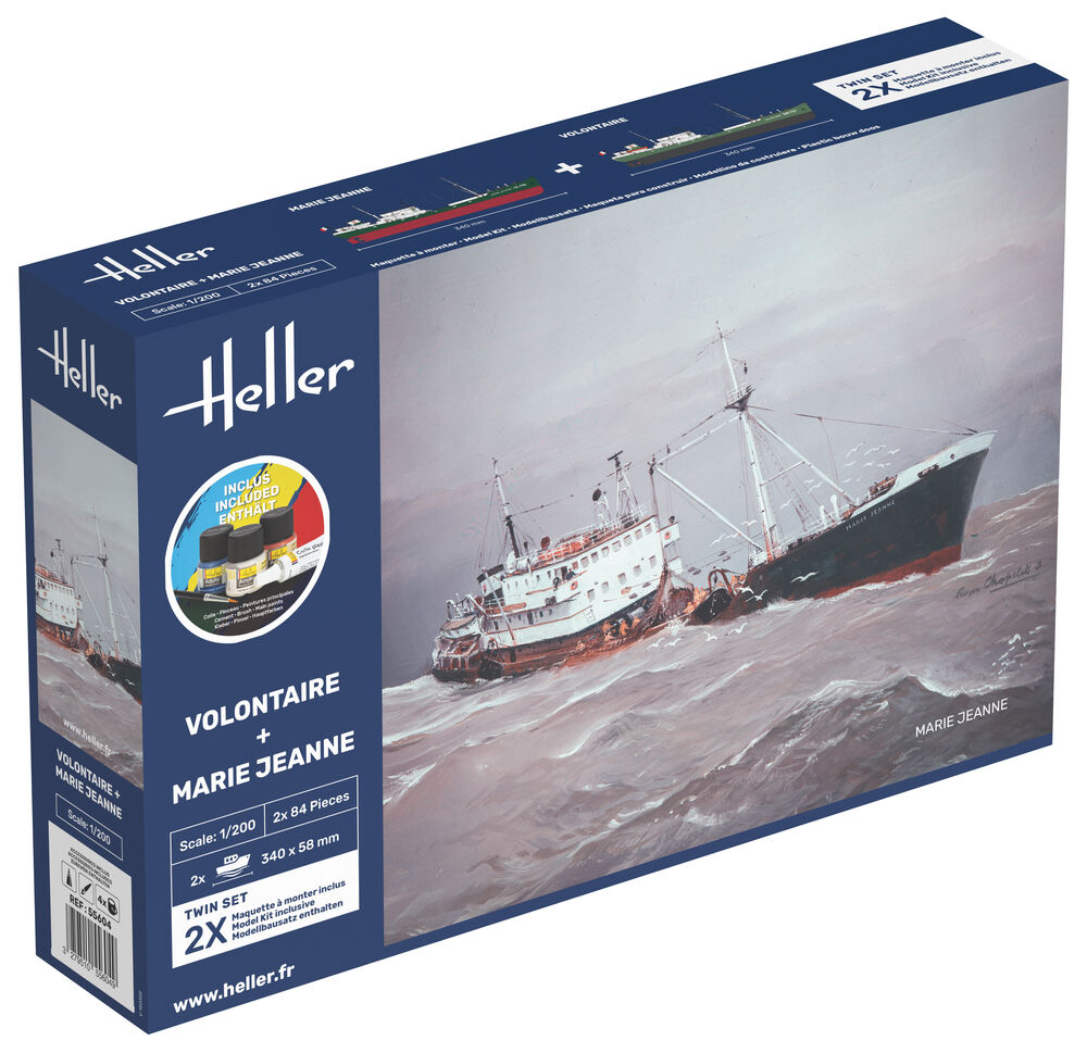Heller 1:200 Gift Set - Marie Jean & Volontaire Twinset
