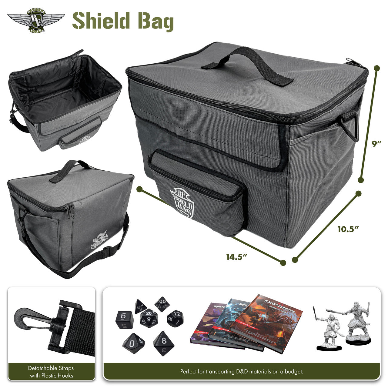 Battle Foam BF Shield Bag Dungeon Master Kit Load Out BF-SHDB-DMKL