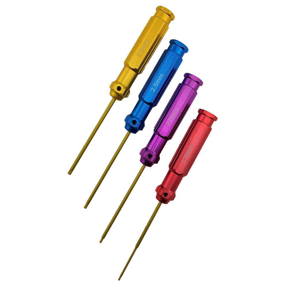 Hex Driver Set 1.5/2/2.5/3mm Coloured
