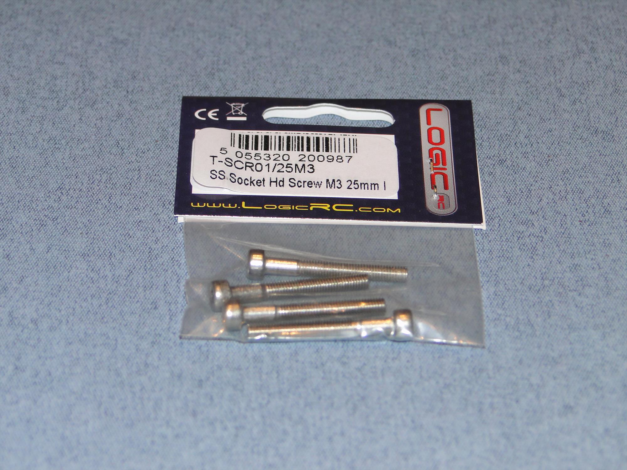 SS Socket Hd Screw M3 25mm Pk4