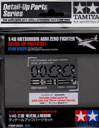 Mitsubishi A6M3/3a / A6M5 Zero Update Set for pitot tube and 20mm cannon barrels (designed to be used with Tamiya kits)