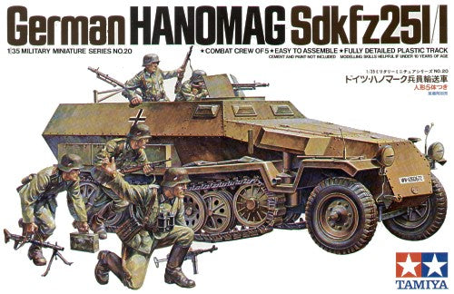 Sd.Kfz.251/1 Hanomag with combat crew of 5 figures