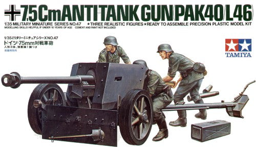 7.5cm Pak-40 (L46) with crew figures