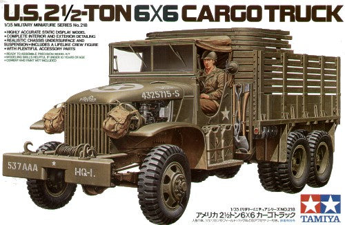 U.S. Type 353 6x6 2.5ton truck with driver figure and decals for 4 vehicles