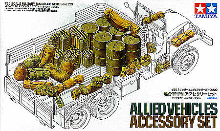 Allied Vehicles Accessory set Oil drums, jerry cans, packs etc