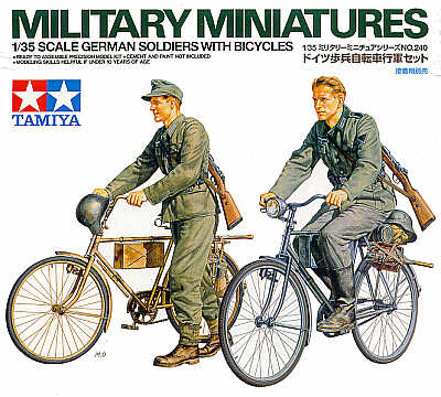 German Bicycles x 2 and Soldiers (WWII)
