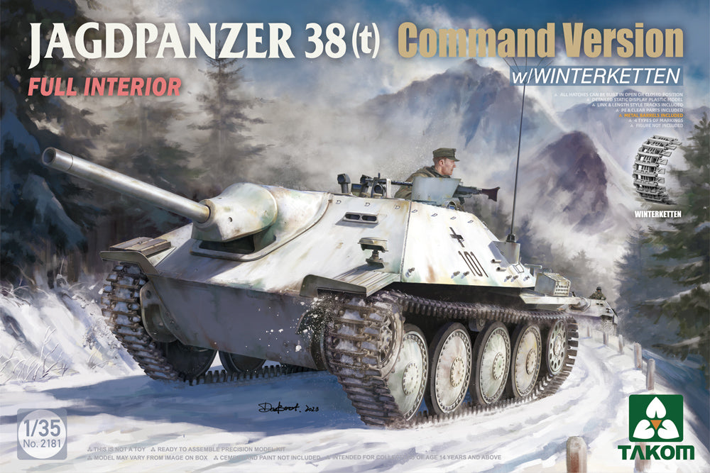 Jagdpanzer 38(t) Command Version with Winterketten & Interior