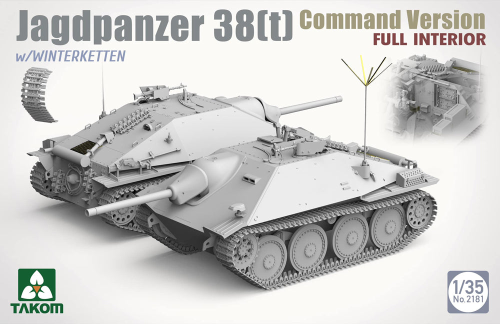 Jagdpanzer 38(t) Command Version with Winterketten & Interior