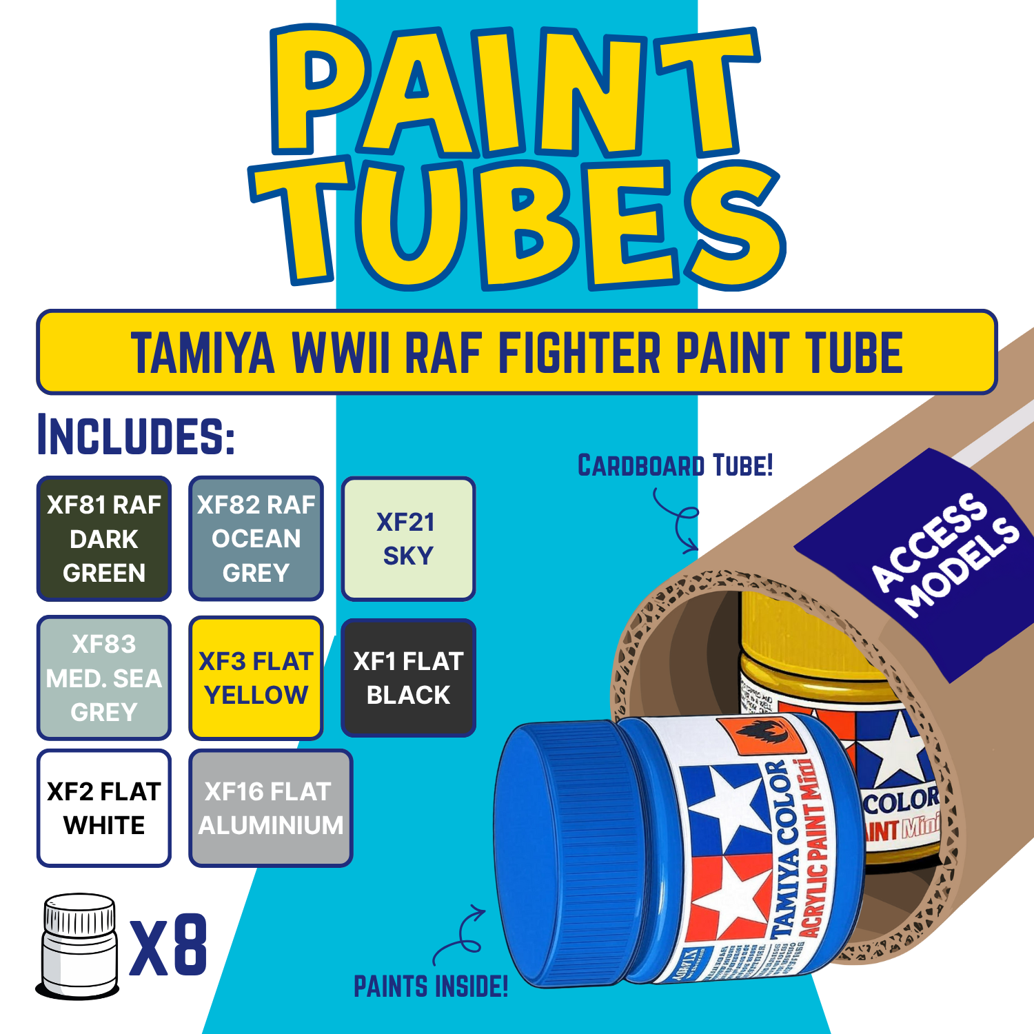 Tamiya wwii raf fighter paint tube