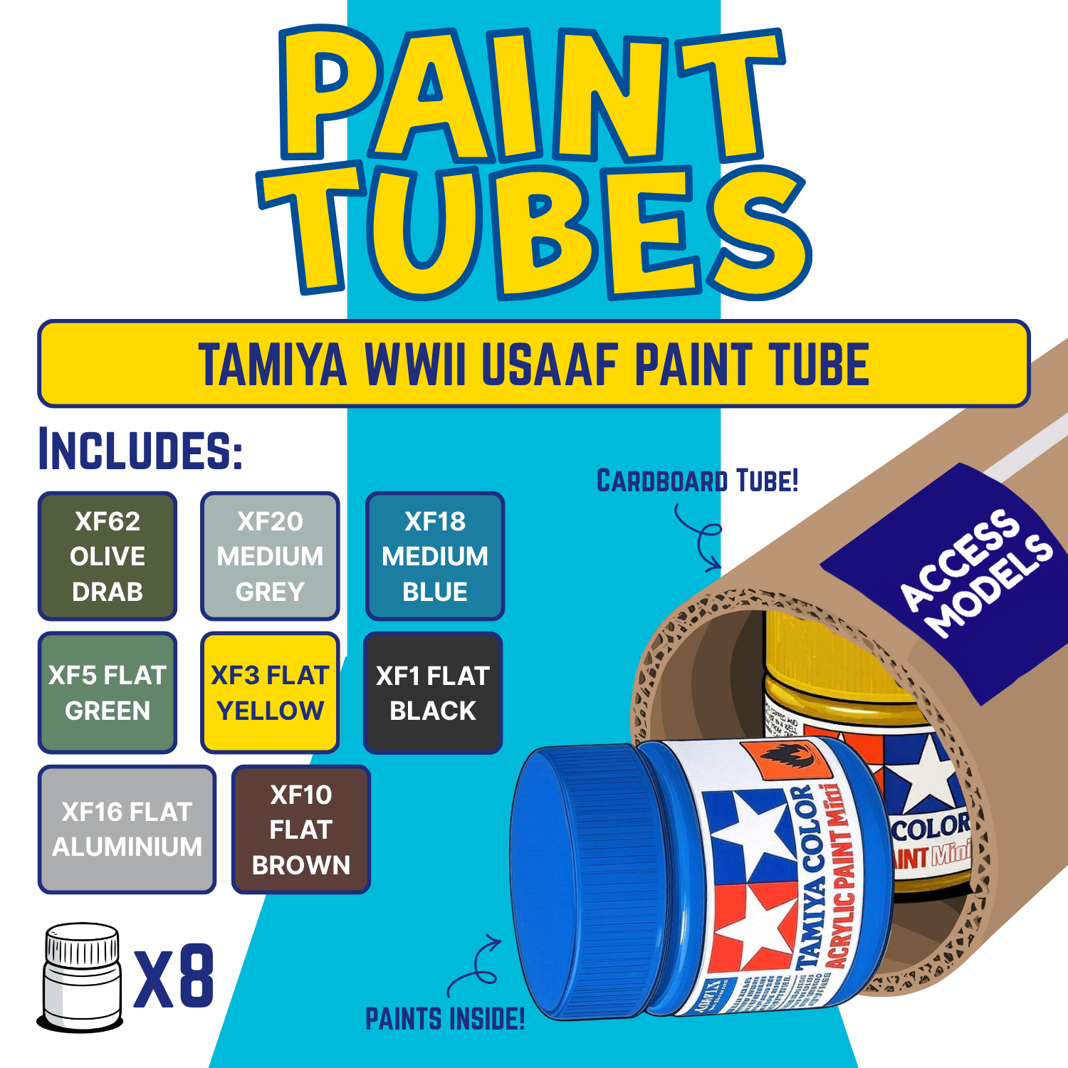 WWII USAAF Paint Tube - Tamiya