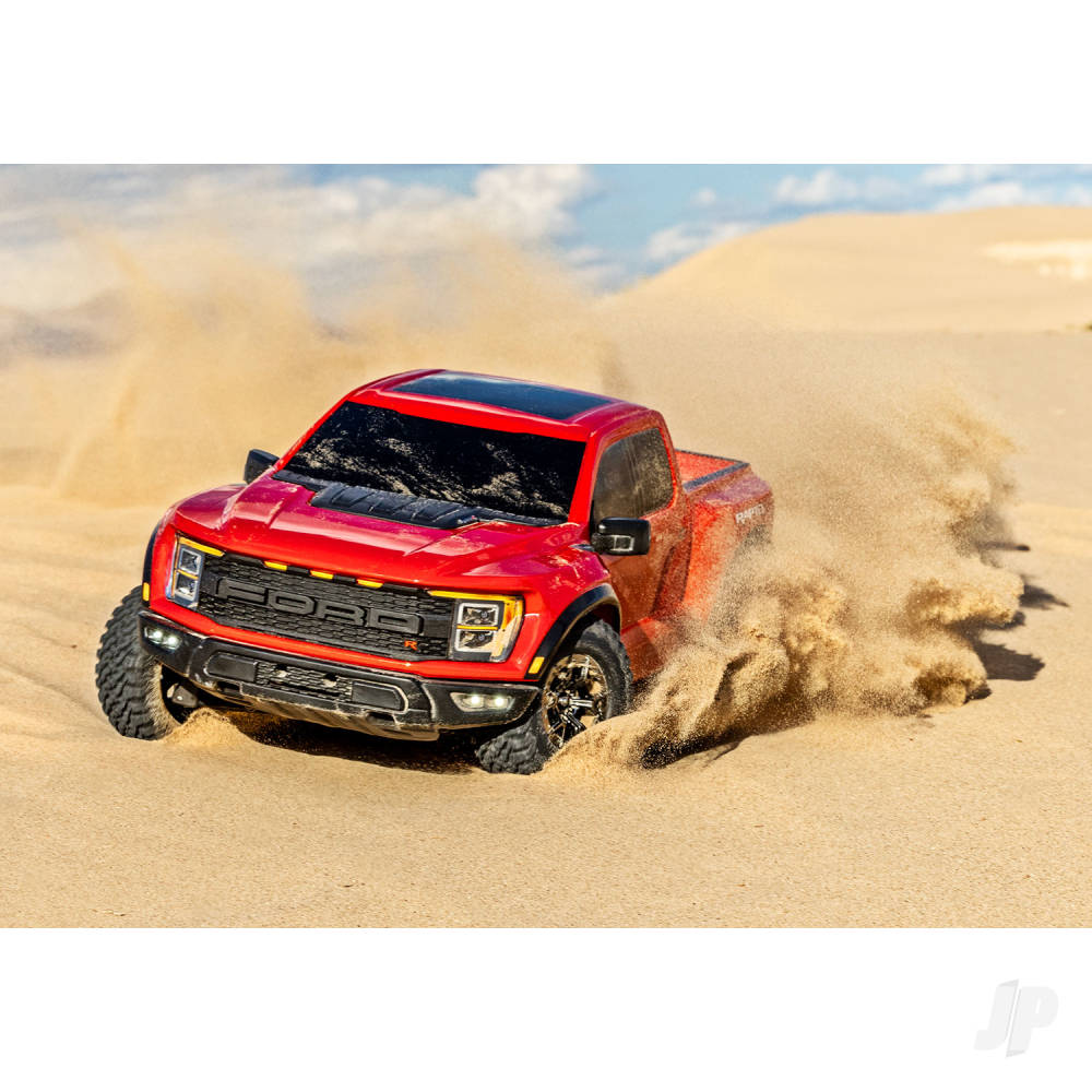 Traxxas Ford Raptor R 1:10 Pro Scale 4WD Brushless Electric Replica Truck, - TRX101076-4-RED 10