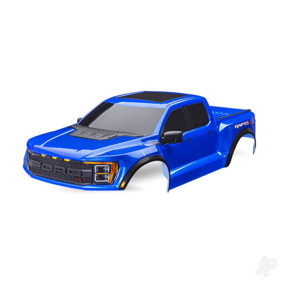 Traxxas Body, Ford Raptor R, complete (blue) (includes grille, tailgate trim, side mirrors, decals, & clipless mounting) (requires #10124 & 10125 body mounts) TRX10112-BLUE