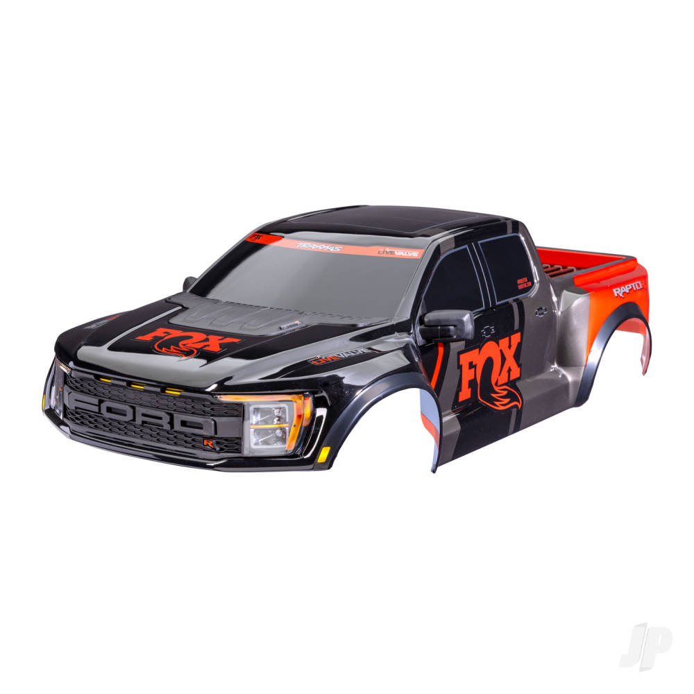 Traxxas Body, Ford Raptor R, complete (Fox) (includes grille, tailgate trim, side mirrors, decals, & clipless mounting) (requires #10124 & 10125 body mounts) TRX10112-FOX