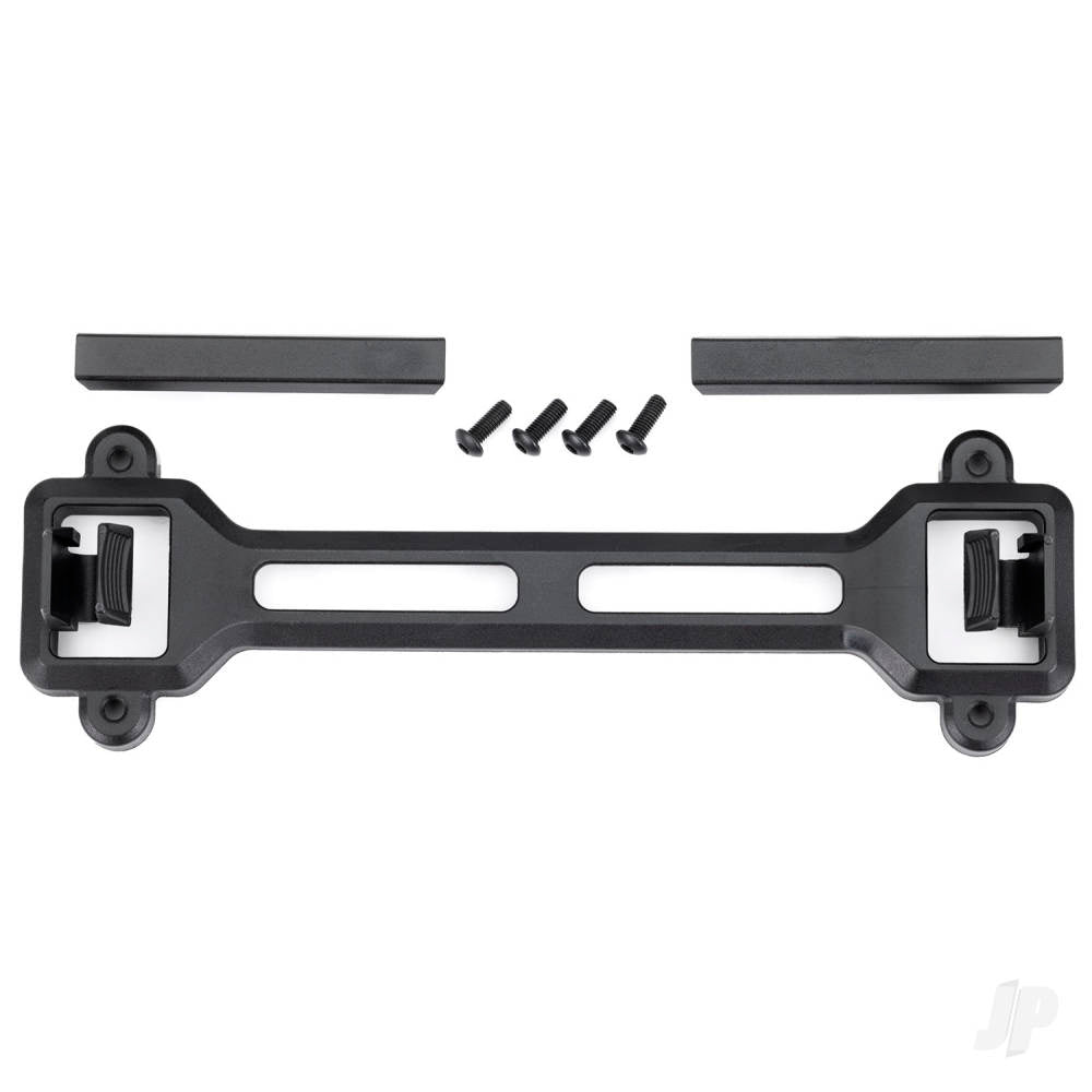 Traxxas Latch, body mount, rear/ rear latch mount (2)/ 3x8mm BCS (4) (for clipless body mounting) (attaches to #10111 body) TRX10144