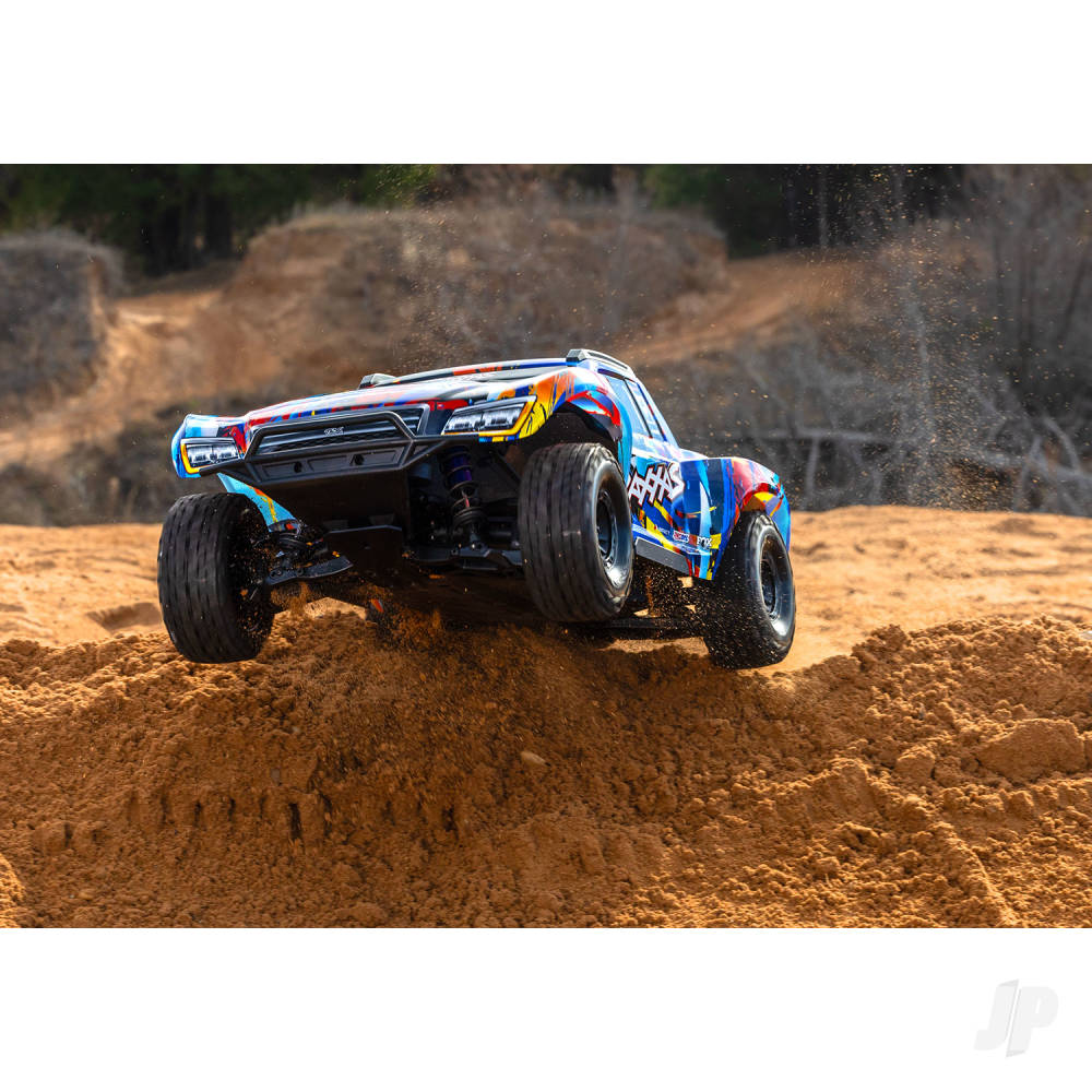 Traxxas Maxx Slash 1:8 6S 4WD Short Course Truck, Blue (+TQI 2-ch Link, VX - TRX102076-4-BLUE 10