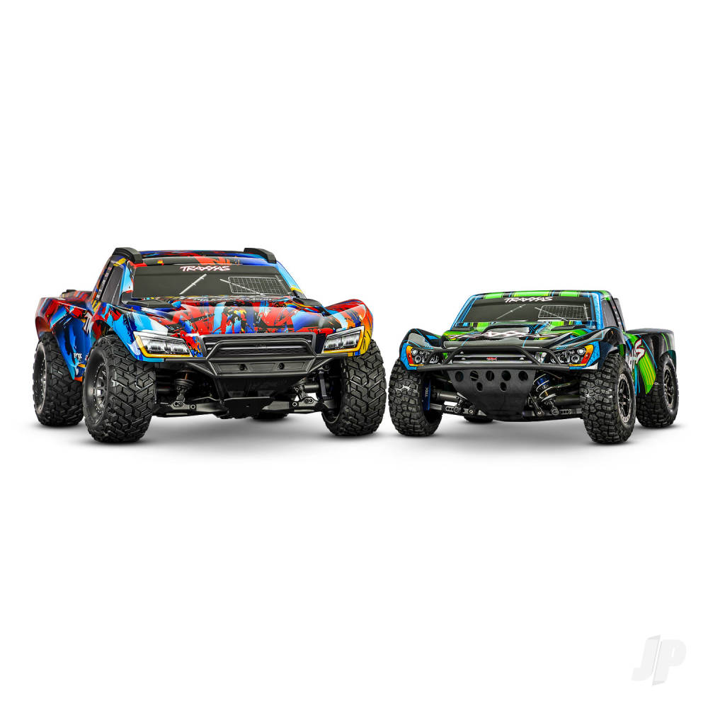 Traxxas Maxx Slash 1:8 6S 4WD Short Course Truck, Blue (+TQI 2-ch Link, VX - TRX102076-4-BLUE 14