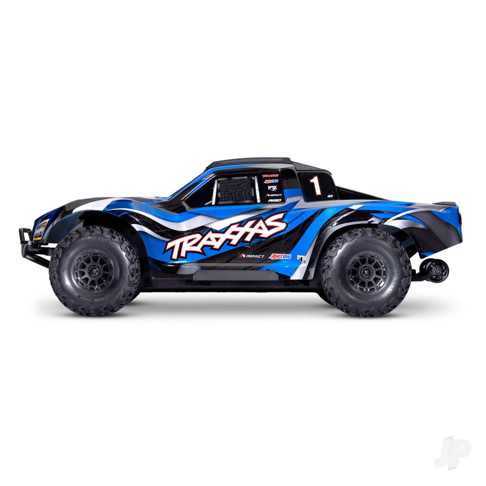 Traxxas Maxx Slash 1:8 6S 4WD Short Course Truck, Blue (+TQI 2-ch Link, VX - TRX102076-4-BLUE 1