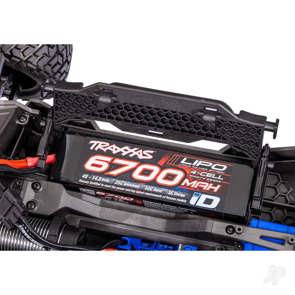 Traxxas Maxx Slash 1:8 6S 4WD Short Course Truck, Blue (+TQI 2-ch Link, VX - TRX102076-4-BLUE 46