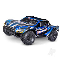 Traxxas Maxx Slash 1:8 6S 4WD Short Course Truck, Blue (+TQI 2-ch Link, VX - TRX102076-4-BLUE Main