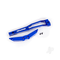 Traxxas Chassis brace, front, 6061-T6 aluminium (blue-anodised/ 2.5x6mm CCS (with threadlock) (2) TRX10221-BLUE