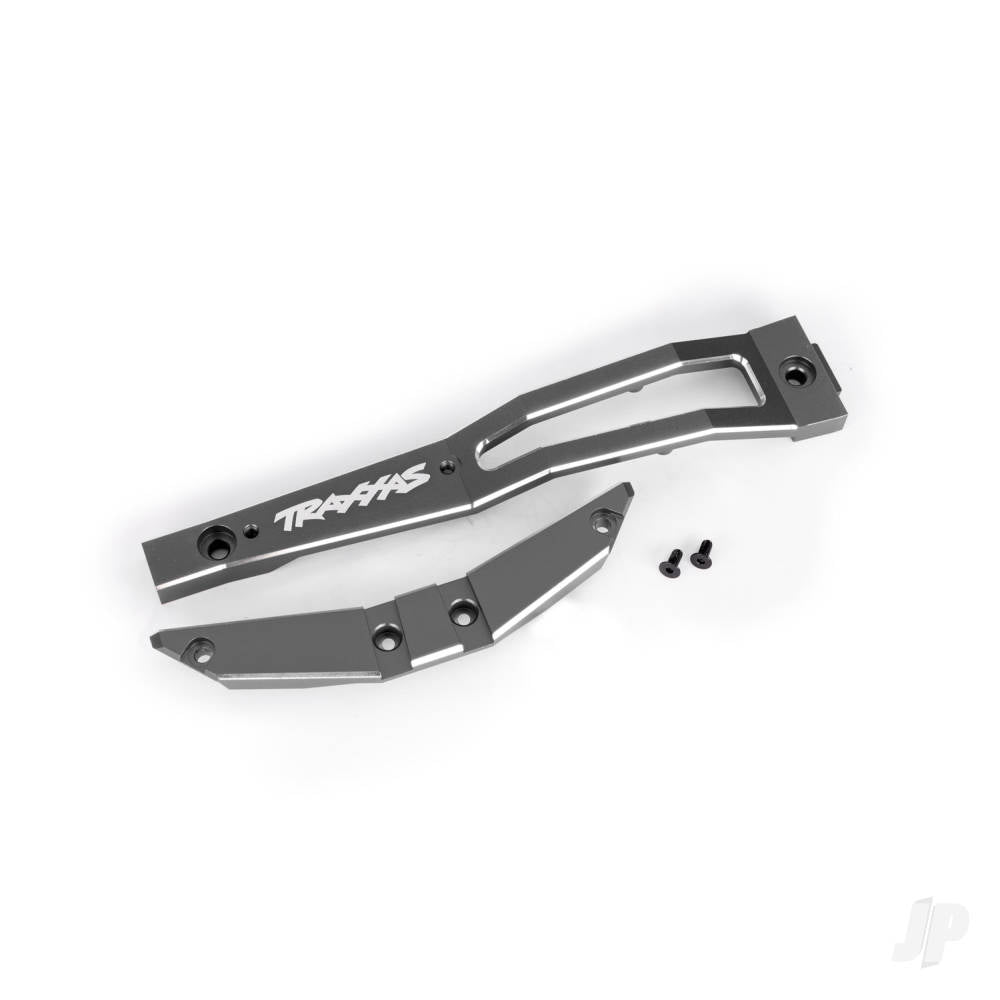 Traxxas Chassis brace, front, 6061-T6 aluminium (gray-anodised/ 2.5x6mm CCS (with threadlock) (2) TRX10221-GRAY