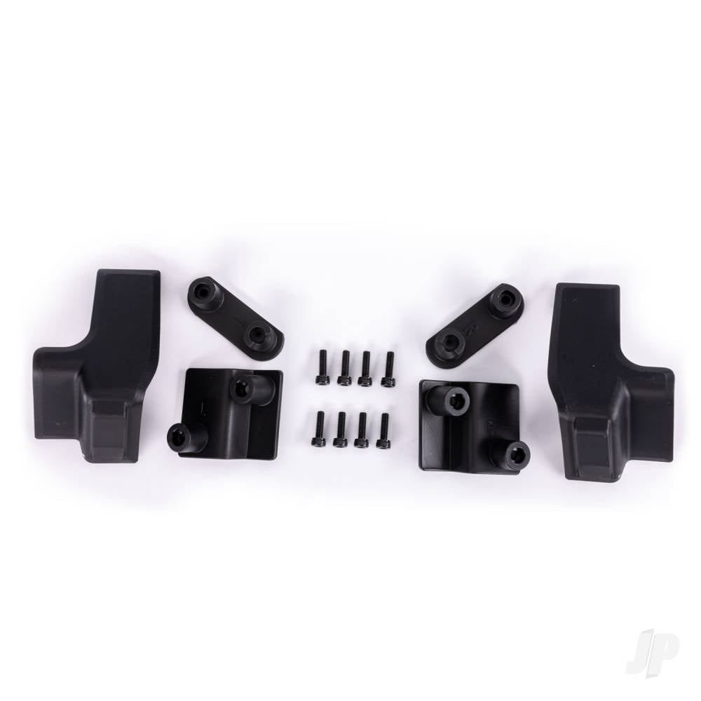 Traxxas Body reinforcement set, black/ 3x10mm CS (8) (fits #10211 body) TRX10226