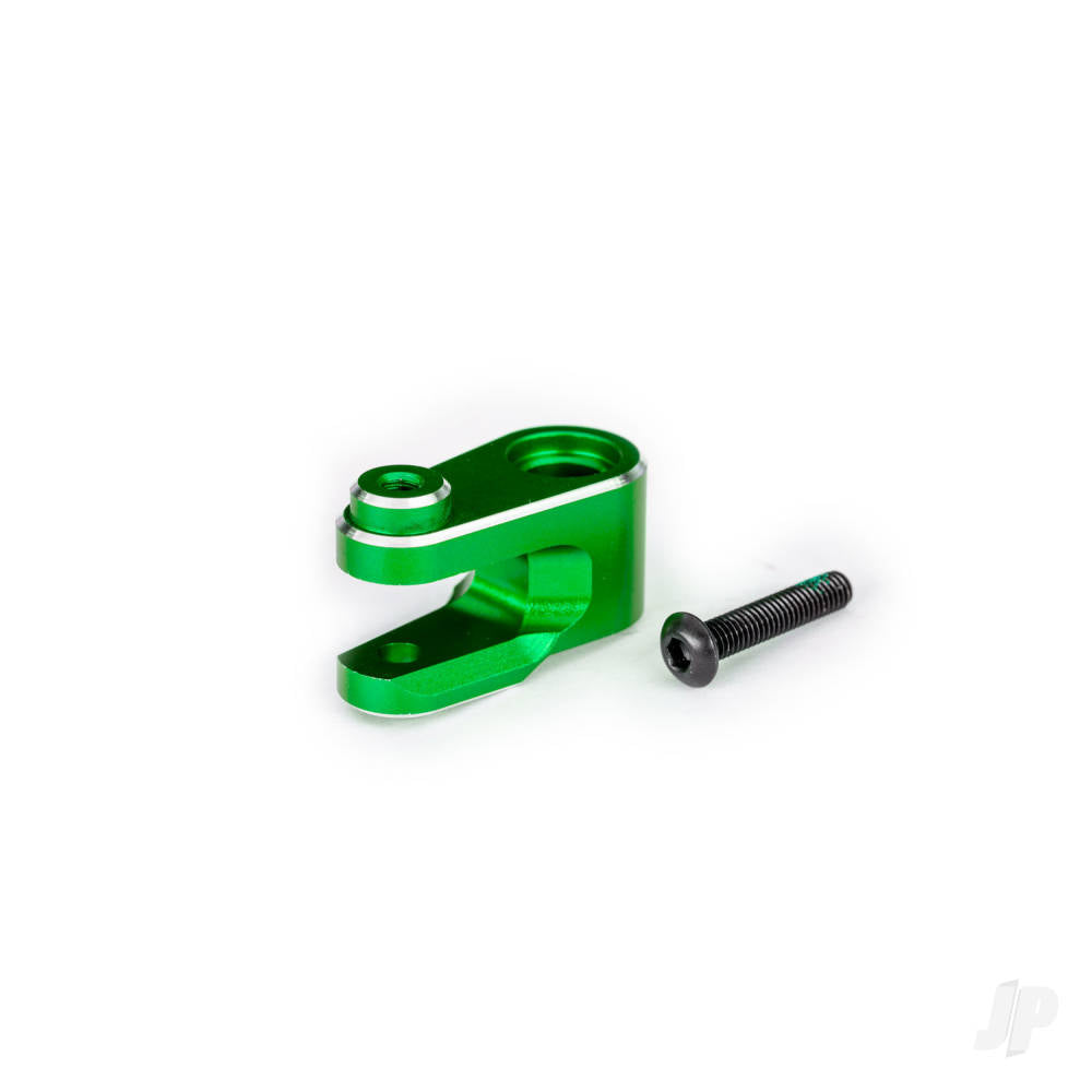 Traxxas Servo horn, steering, 6061-T6 aluminium (green-anodised)/ 3x15mm BCS (with threadlock) (1) TRX10247-GRN