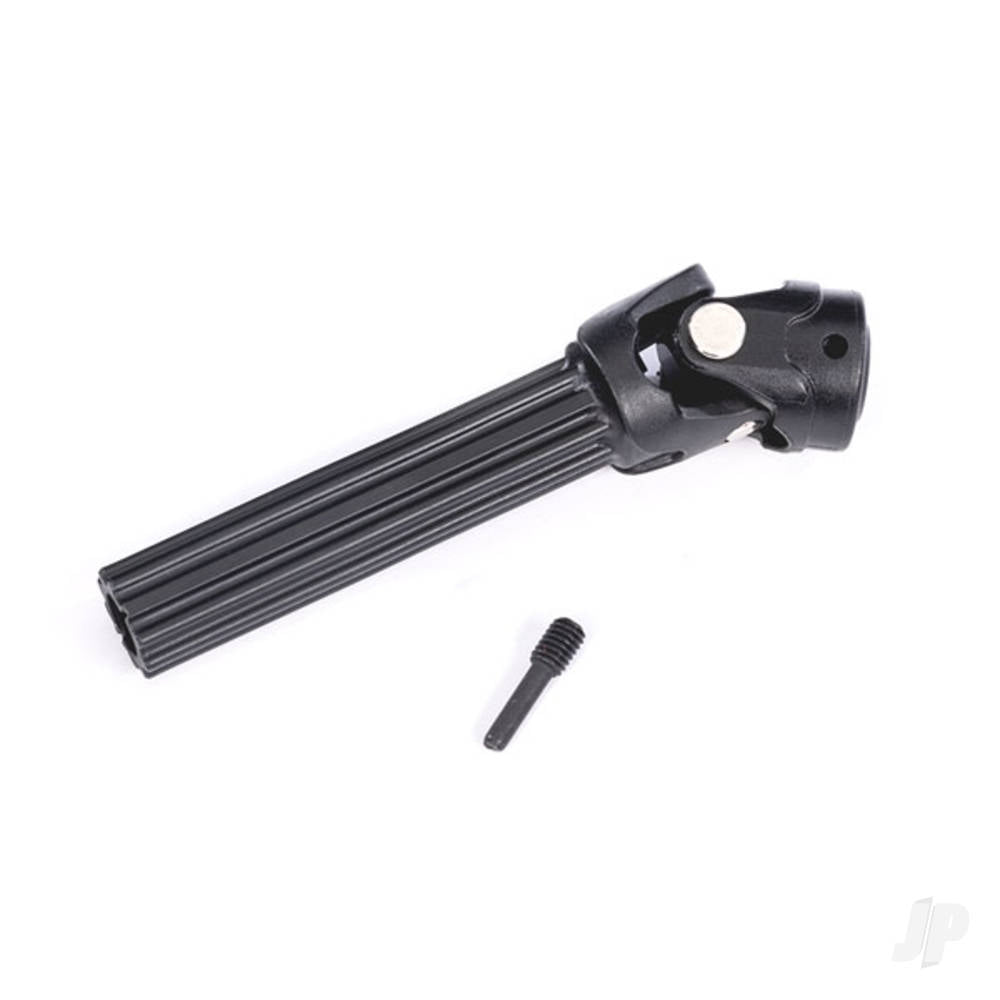 Traxxas Differential output yoke assembly, front or rear, Maxx Duty steel core (1) (assembled with external-splined half shaft) TRX10249