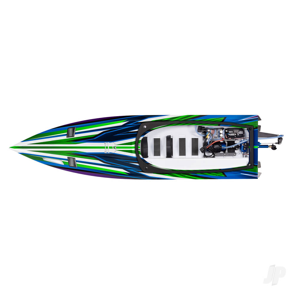 Traxxas Spartan SR VXL 1:10 36in Electric Brushless Race Boat, Green (+ TQ - TRX103076-4-GRN 3